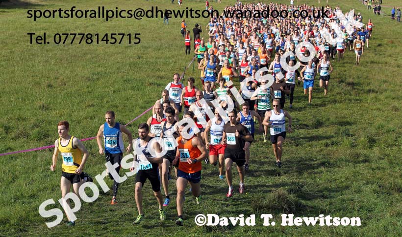 Senior mens North East Harrier League, Cramlington. Photo: David T. Hewitson/Sports for All Pics